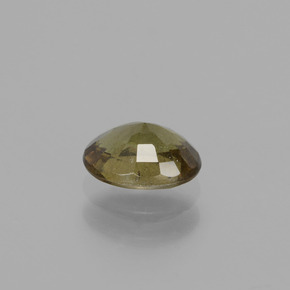 0.85克拉天然棕色变色石榴石，椭圆形切割，6.4×4.8毫米，VS