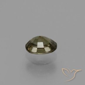 0.87克拉天然棕色变色石榴石，椭圆形切割，6.1×4.8毫米，VS