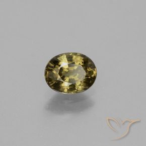 0.92克拉天然棕色变色石榴石，椭圆形切割，6.4×5.1毫米，VS-SI