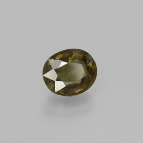 1.38克拉天然变色石榴石，椭圆形切割，SI