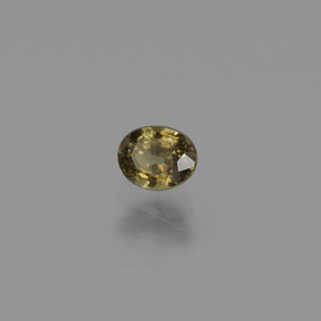 0.51克拉天然多色变色石榴石，椭圆形切割，4.7×3.8毫米，VS