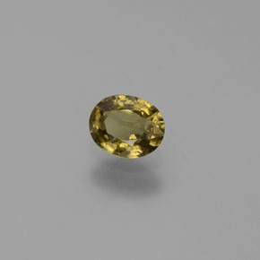 0.57克拉天然多色变色石榴石，椭圆形切割，5.4×4.4毫米，VS