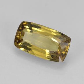 1.37克拉天然金色变色石榴石，垫形剪裁，8.9×5毫米，VVS-VS