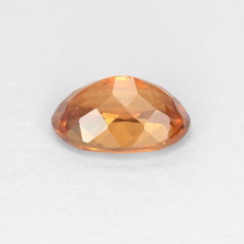 0.61克拉天然棕色变色石榴石，椭圆形切割，6.1×4.1毫米，VS