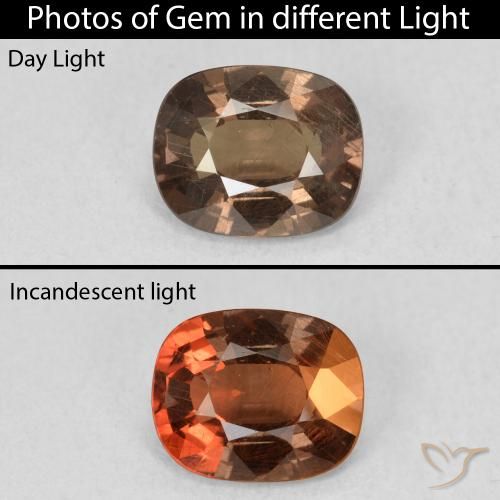 1.62ct 天然 姜饼布朗 变色石榴石, 软垫, VS