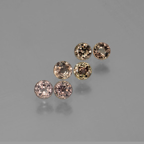 克拉天然变色蓝宝石，圆形切割，VS