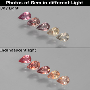 克拉天然变色蓝宝石，梨形，VS