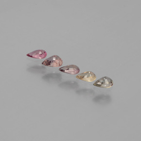 克拉天然变色蓝宝石，梨形，VS