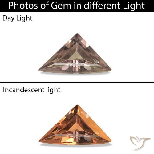 0.21ct 中浅棕色 变色蓝宝石, 花式切割, VVS