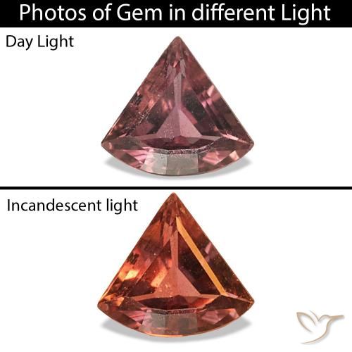 0.21克拉天然变色蓝宝石，花式切割，VS