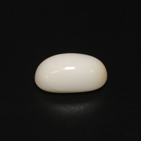 2.81克拉天然白色珊瑚，椭圆形切割，11.1×6.3毫米，不透明