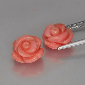 克拉天然珊瑚，异形，不透明