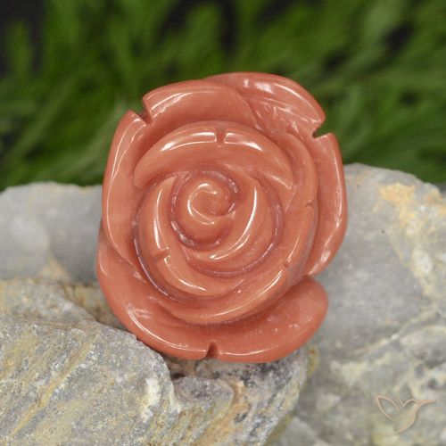 14.58ct 天然 Salmon Pink   珊瑚, 花式切割, 不透明