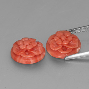 克拉天然珊瑚，异形，不透明