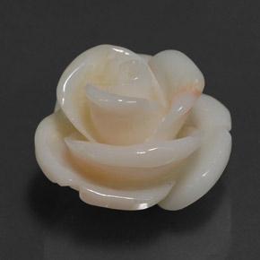 17.14克拉天然粉色珊瑚，异形，17.9×17.6毫米，不透明