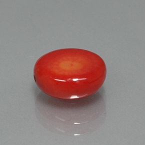 2.35克拉天然粉色珊瑚，异形，9.1×7.9毫米，不透明