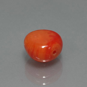 2.25克拉天然粉色珊瑚，异形，7.9×7.7毫米，不透明