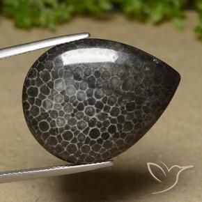 21.35克拉天然珊瑚，梨形，不透明