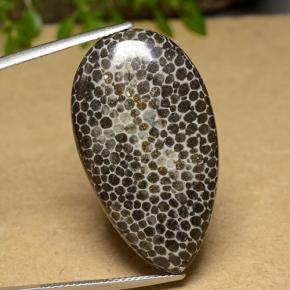 26.37克拉天然珊瑚，梨形，不透明