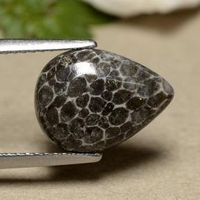 2.93克拉天然珊瑚，梨形，不透明