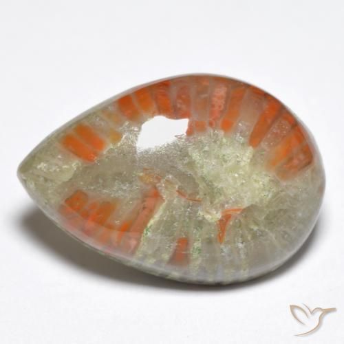 6.76克拉天然珊瑚，梨形，不透明