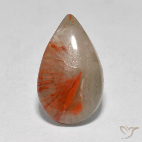 4.61ct 天然 彩色 珊瑚, 梨形, 半透明, Photo A