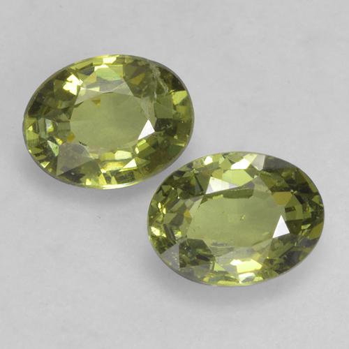0.74天然绿色翠榴石，椭圆形切割，5.1×3.9毫米，VS-SI