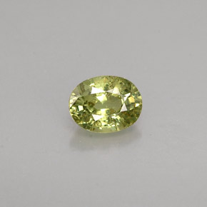 0.44克拉天然绿色翠榴石，椭圆形切割，5.1×3.9毫米，VS-SI