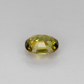 0.62克拉天然绿色翠榴石，椭圆形切割，5.7×4.8毫米，VS