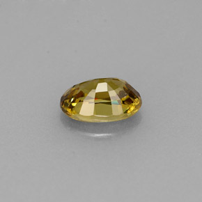 0.63克拉天然黄色翠榴石，椭圆形切割，6.1×4.2毫米，VS