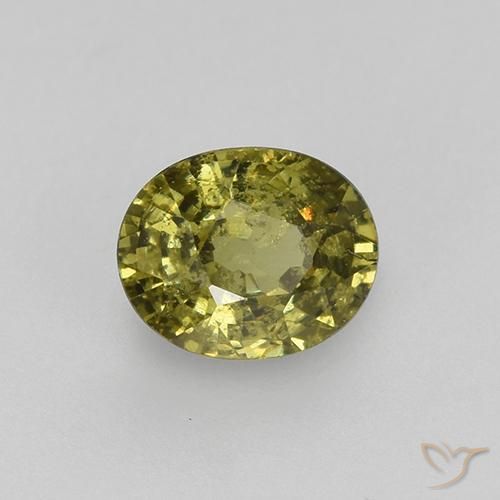 0.47克拉天然绿色翠榴石，椭圆形切割，4.9×4毫米，VS-SI