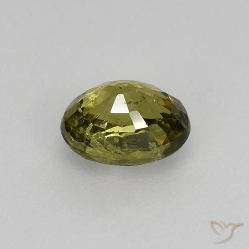 0.47克拉天然绿色翠榴石，椭圆形切割，4.9×4毫米，VS-SI