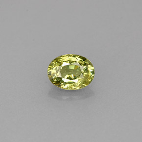 0.42克拉天然绿色翠榴石，椭圆形切割，5×3.8毫米，VS-SI