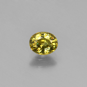 0.58克拉天然绿色翠榴石，椭圆形切割，5.4×4.4毫米，VS