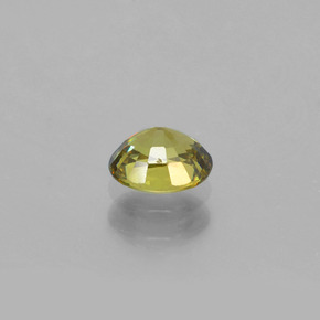 0.58克拉天然绿色翠榴石，椭圆形切割，5.4×4.4毫米，VS