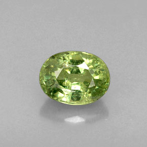 0.79克拉天然绿色翠榴石，椭圆形切割，5.9×4.5毫米，VS-SI