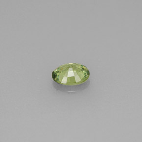 0.28克拉天然绿色翠榴石，椭圆形切割，4.5×3.7毫米，VVS