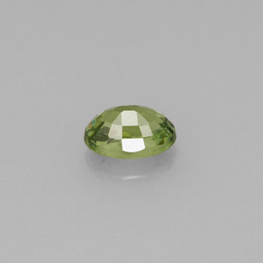 0.67克拉天然绿色翠榴石，椭圆形切割，5.9×4.1毫米，VVS
