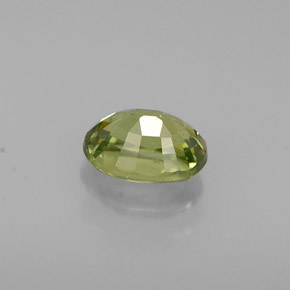 0.68克拉天然绿色翠榴石，椭圆形切割，5.8×4.2毫米，VS