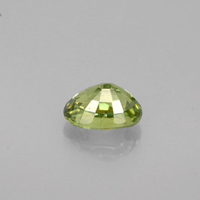 0.64克拉天然绿色翠榴石，椭圆形切割，5.8×4毫米，VS