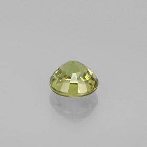0.50克拉天然绿色翠榴石，圆形切割，4.49毫米，VS