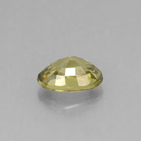 0.66克拉天然绿色翠榴石，椭圆形切割，6.1×4.2毫米，VVS-VS