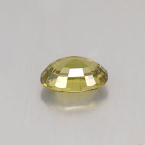 0.68克拉天然绿色翠榴石，椭圆形切割，6.1×4.2毫米，VVS-VS