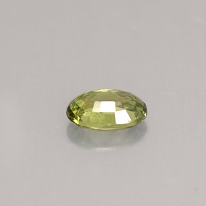0.59克拉天然绿色翠榴石，椭圆形切割，6×4.2毫米，VS