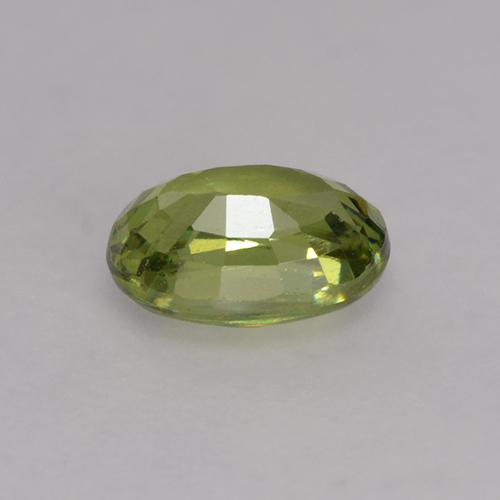 0.64克拉天然绿色翠榴石，椭圆形切割，5.8×4.1毫米，VS