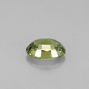 0.62克拉天然绿色翠榴石，椭圆形切割，5.9×4.3毫米，VS