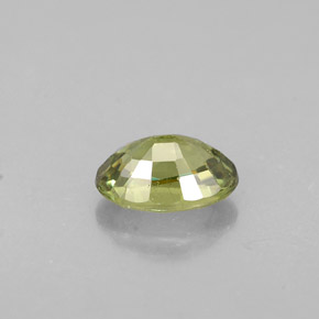 0.63克拉天然绿色翠榴石，椭圆形切割，6×4.1毫米，VVS-VS