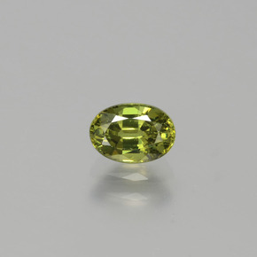0.71克拉天然绿色翠榴石，椭圆形切割，6.1×4.3毫米，VVS-VS