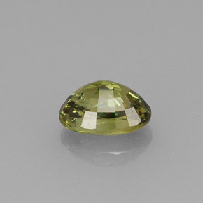 0.75克拉天然绿色翠榴石，椭圆形切割，6.1×4.2毫米，VVS-VS