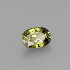 0.70克拉天然绿色翠榴石，椭圆形切割，6.1×4.3毫米，VVS-VS